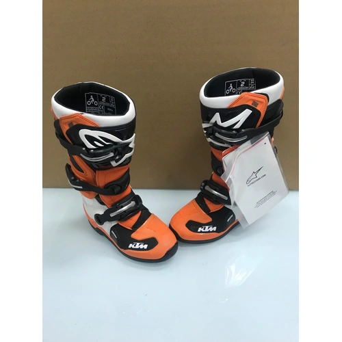 KTM Kids Tech 7S Boots - Black/Orange