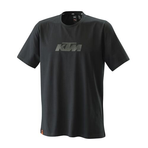 KTM OEM PURE LOGO TEE BLACK XS (3PW220018601) - SKU:KTM3PW220018601