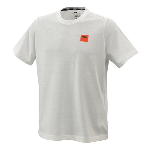 KTM OEM PURE RACING TEE WHITE XXS (3PW220041800) - SKU:KTM3PW220041800