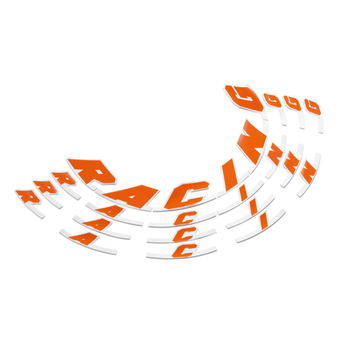 KTM OEM ORANGE RACING RIM STICKER KIT (6130999910004) - SKU:KTM6130999910004