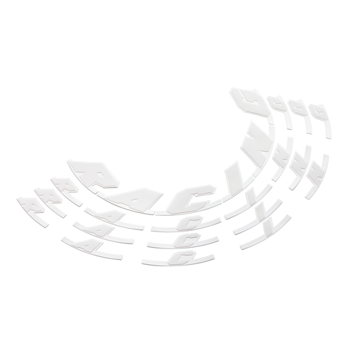 KTM OEM WHITE RACING RIM STICKER KIT (6130999910028) - SKU:KTM6130999910028