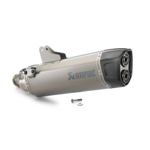 KTM OEM Muffler with cat. conv. Slip-on line (76105979500) - SKU:KTM76105979500