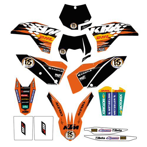 OEM FACTORY ENDURO GRAPHICS (78008190000) - SKU:KTM78008190000