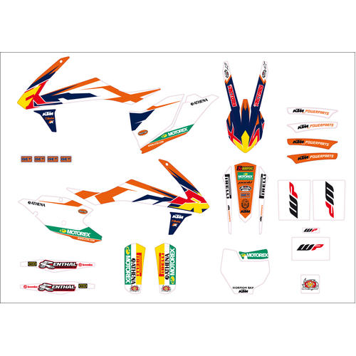 KTM OEM GRAPHIC KIT ''FACTORY STYLE'' (79208990000) - SKU:KTM79208990000