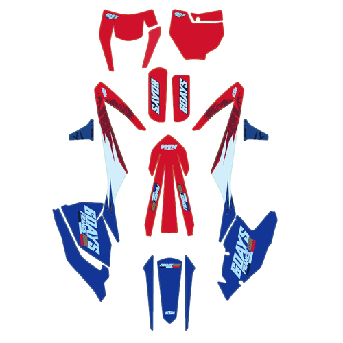 KTM OEM Six Days graphics kit (79608990500) - SKU:KTM79608990500