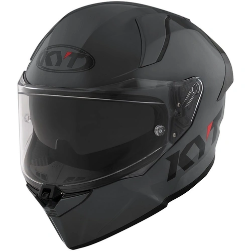 KYT R2R Plain Helmet - Gorilla Grey - XS - SKU:KY6R200W154