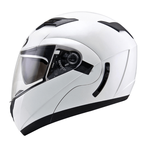 KYT Convair Flip Up Helmet - Pearl White - S - SKU:KYSCN00W356