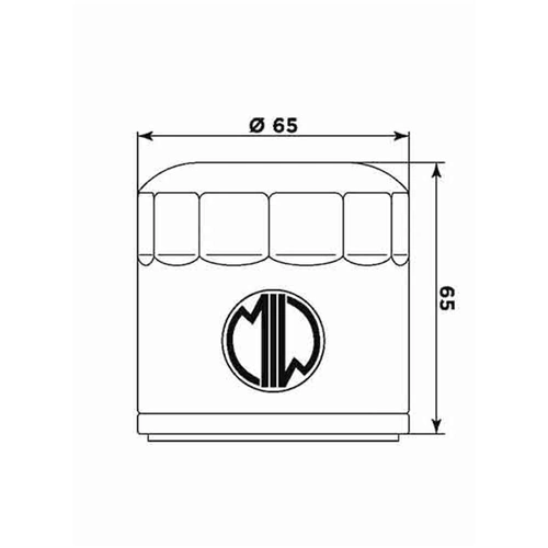 Miw Oil Filter Mv21001 - Hf554 - Mv Agusta