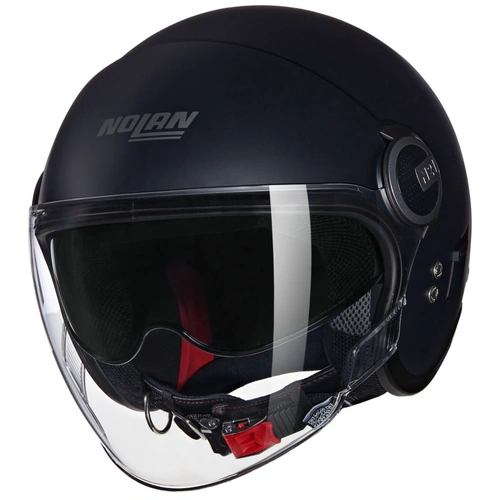 Nolan N21 Classico Open Face Helmet with Visor - Flat Black - M - SKU:NHN21V30258