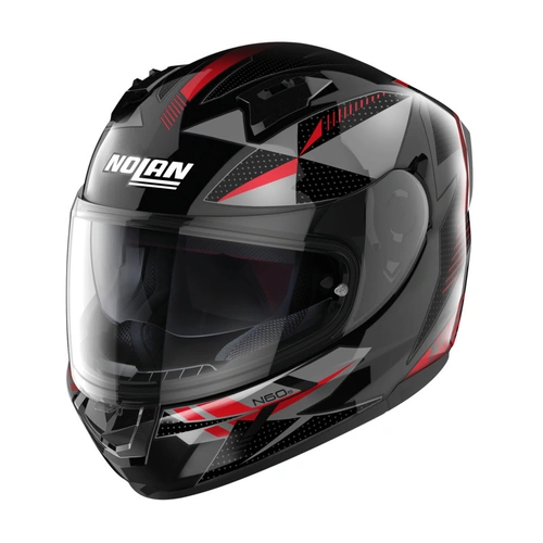 Nolan N60-6 Wiring Helmet - Black/Red/Silver - XS - SKU:NHN60607454