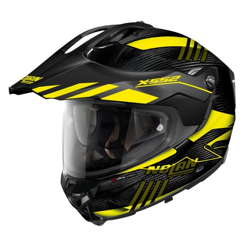 Nolan X-552 UC Adventure Wingsuit Flat Helmet - Carbon/Yellow/Black - XS - SKU:NHX55202654