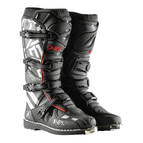 Oneal Element Squadron Boots - Black/Grey - 41 - SKU:ON0332608