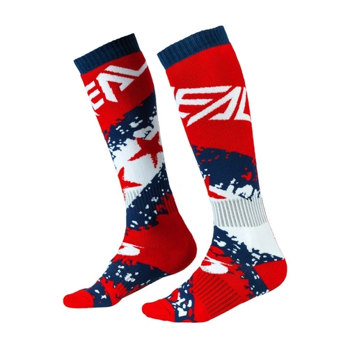 Oneal Pro MX Stars Sock - Red/Blue