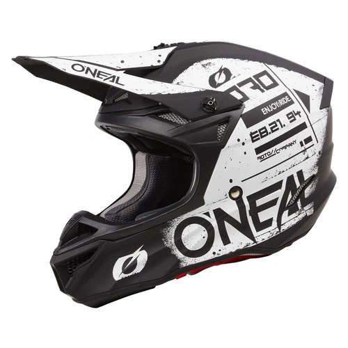 Oneal 2025 5SRS Scarz Helmet - Black/White - XL - SKU:ON0628055