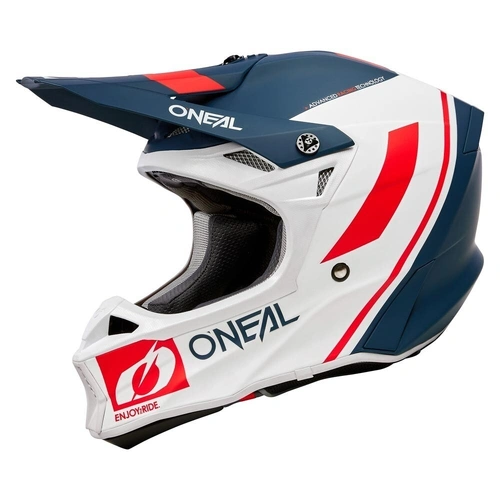 Oneal 10SRS Flow Helmet - Blue/White/Red