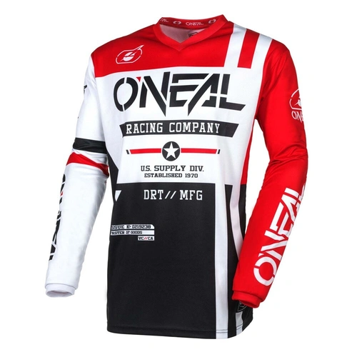 Oneal Element Warhawk Jersey - Black/White/Red