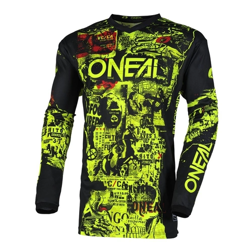 Oneal 2025 Youth Element Attack Jersey - Yellow - XS - SKU:ONE006321