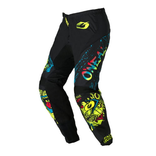 Oneal 2026 Element Youth Rancid V.26 MX Pants - Black/Neon Yellow