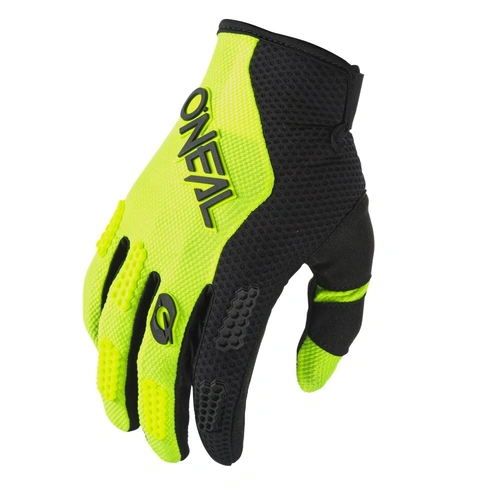 Oneal Youth Element Racewear  Gloves - Black/Neon Yellow
