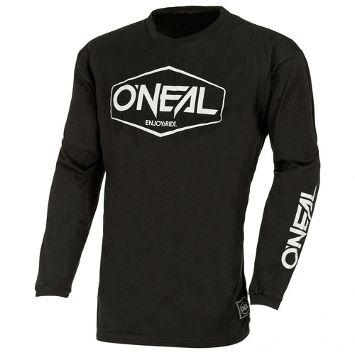 Oneal Youth Element Cotton Hexx Jersey - Black/White - XS - SKU:ONE03S011