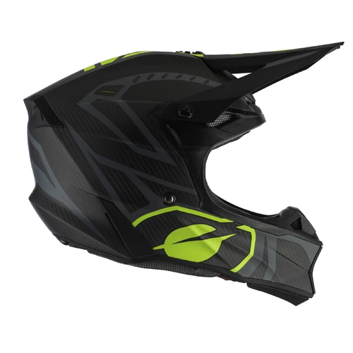 Oneal 10 Series Race Carbon Ipex Helmet - Black/Yellow - S - SKU:ONLT0650202