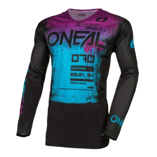 Oneal 2025 Mayhem Scarz Jersey - Black/Blue - M - SKU:ONM005233