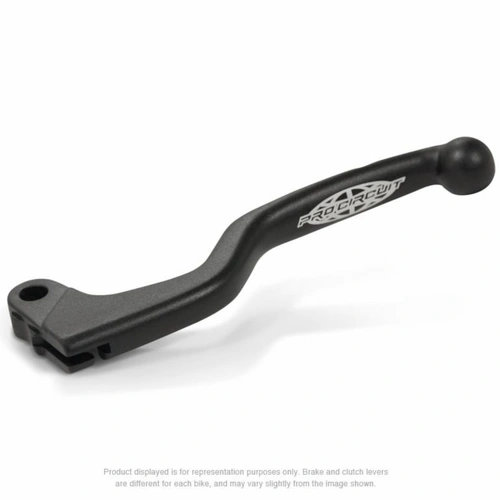 Pro Circuit Clutch Lever for All Kawasaki KX85, KX125-250 '94-05, KX250F '04, KX500 '94-04, Suzuki RMZ250 '04-08 - Forged Black
