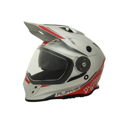 Rjays Dakar II Helmet - Gloss Silver/Red - XS - SKU:RJH86SIRD2