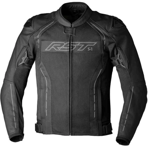 RST S-1 Vented Leather/Mesh Jacket - Black