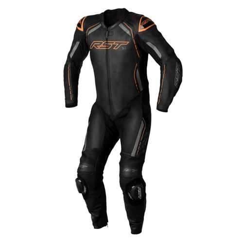 RST S-1 1 Pce Suit - Black/Grey/Neon Orange - 46 - SKU:RSS1298783146