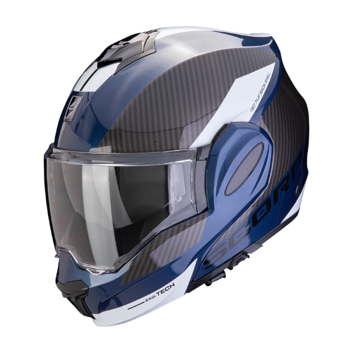 ScorpionExo Exo-Tech Evo Team Helmet - Blue/Black/White - S - SKU:SE11845717003