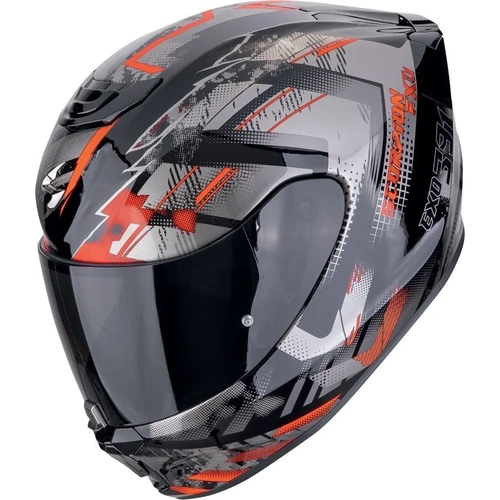 ScorpionExo 391 Clutter Full Face Helmet - Black/Red - XS - SKU:SE1394802402