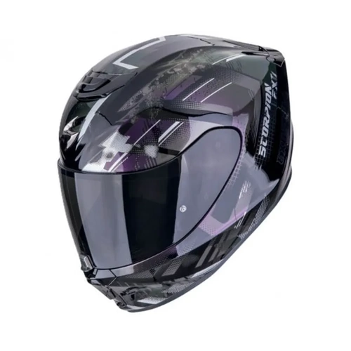 ScorpionExo 391 Clutter Full Face Helmet - Black/Chameleon - XS - SKU:SE1394803802