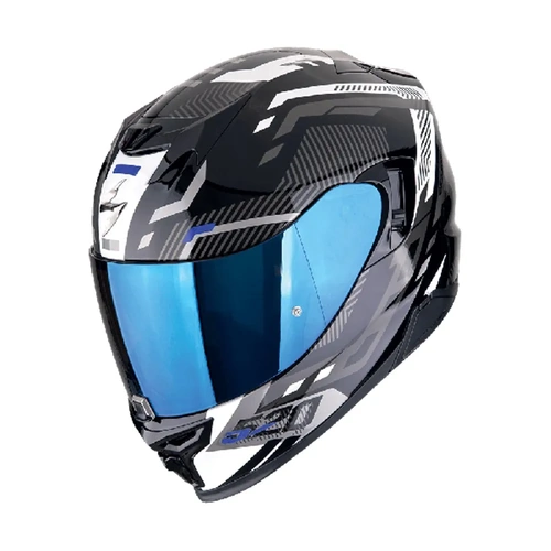 ScorpionExo Exo-520 Evo Air Ranka Helmet - Black/White/Blue - M - SKU:SE17249411604