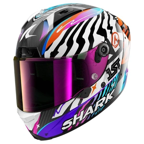 Shark Aeron Speed-Fancy Full Face Helmet - White/Orange
