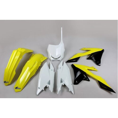 UFO Suzuki Plastics Kit RMZ250 19/RMZ450 18-19 - Black 