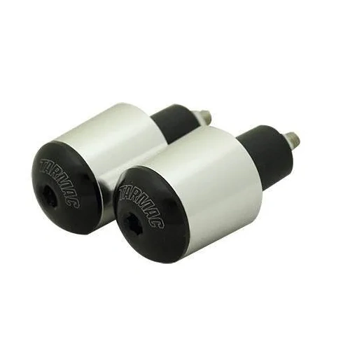 Tarmac Bar-Ends Tapered Smooth - Grey - 20mm - Silver