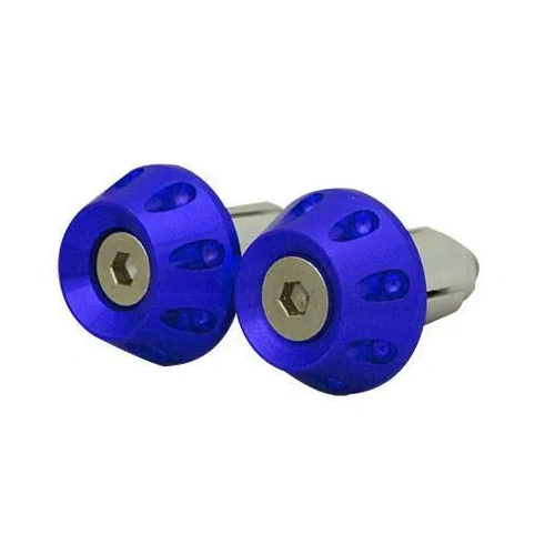 Tarmac Bar-Ends Tapered Grooved - Blue - 15mm - Blue