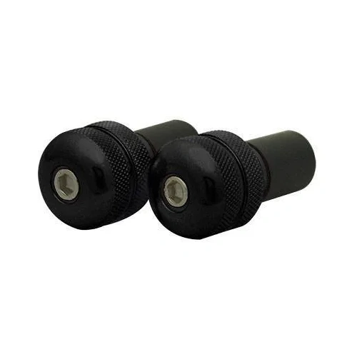 Tarmac Bar-Ends Knurled - Black