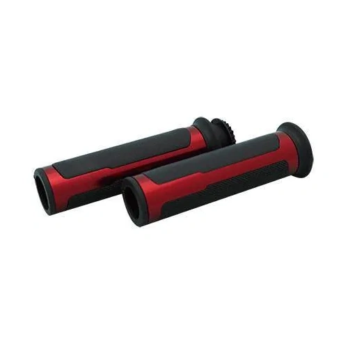 Tarmac Grips with Throttle Tube - Red