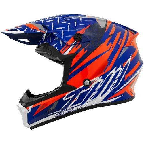 THH Youth T710X Assault Helmet - Blue/Orange - M - SKU:THH129BUORY4