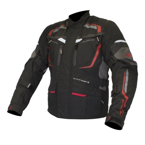 Rjays Voyager V Jacket - Black/Red - XS - SKU:TJ0022BKRD2