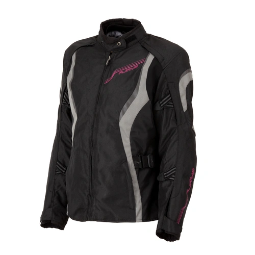 Rjays Athena Womens Jacket - Black/Pink - 6 - SKU:TJ0030BKPNKD02