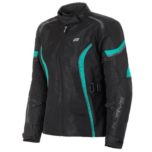 Rjays Athena Air Womens Jacket - Black/Aqua - 8 - SKU:TJ0036BKAQD03