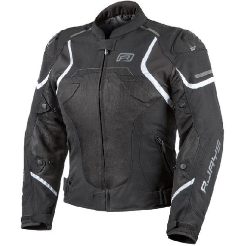 Rjays Pace Airflow Womens Jacket - Black/White - 8 - SKU:TJ0044BWD03