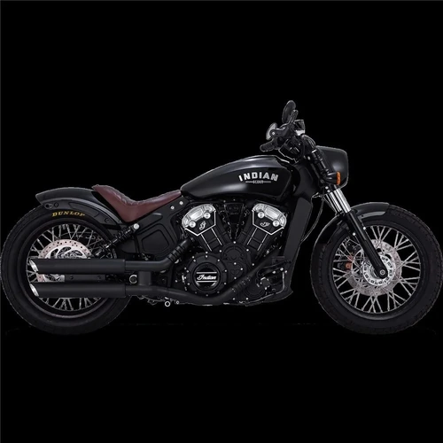 Vance & Hines Pcx Twin Slash 3In S/O Blk - SKU:V48323