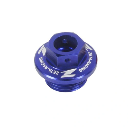 Zeta Oil Filler Plug for CR/CRF/CRF250L, CT125 '20<, YZ/YZF/WRF, KLX - Blue - SKU:ZE892112
