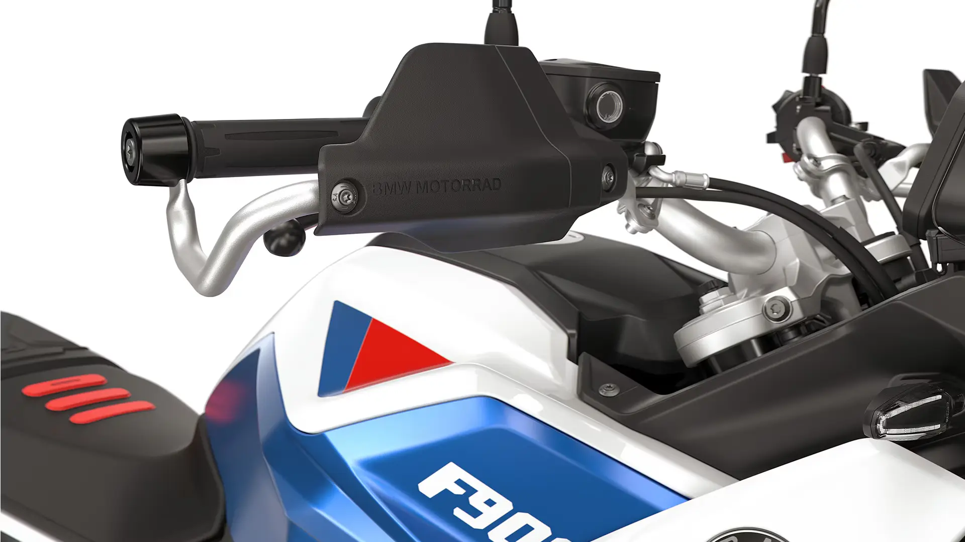 Enduro hand protector including metal bracket