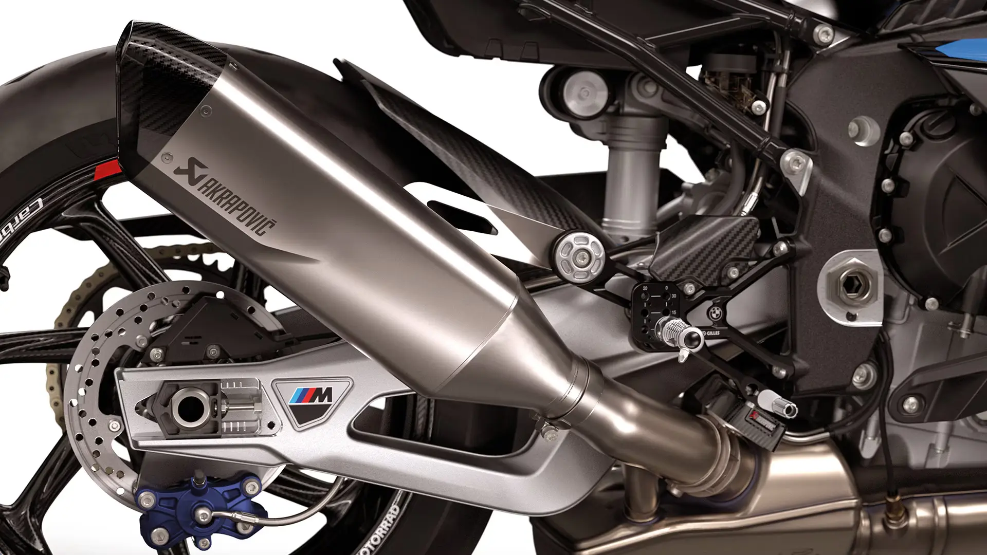 Weight-optimised full titanium exhaust system