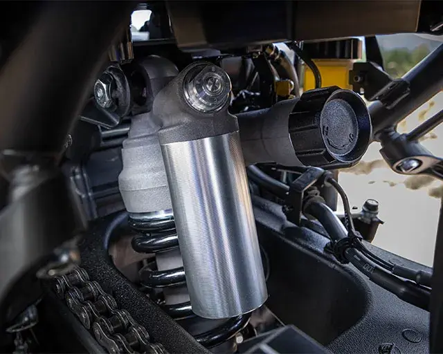 Rally developed rear suspension